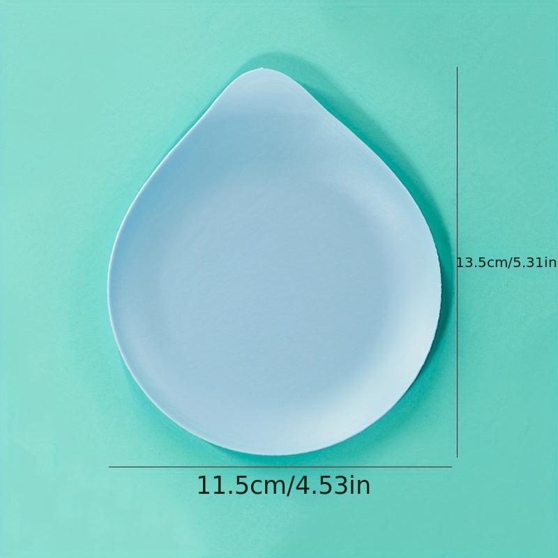 5pcs Water Drop Plates Thickened Plastic Plates Disposable Tableware