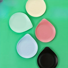 5pcs Water Drop Plates Thickened Plastic Plates Disposable Tableware