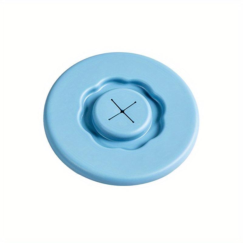 Silicone Cup Lid Glass Drink Cover with Straw Hole