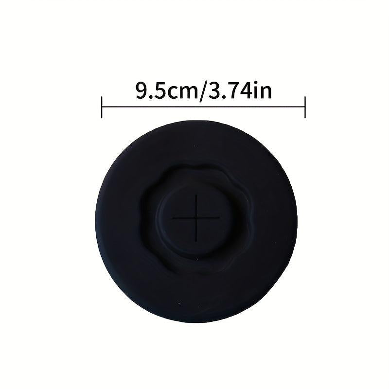 Silicone Cup Lid Glass Drink Cover with Straw Hole