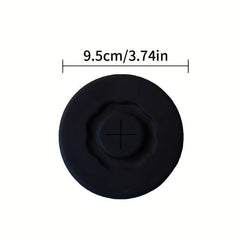 Silicone Cup Lid Glass Drink Cover with Straw Hole