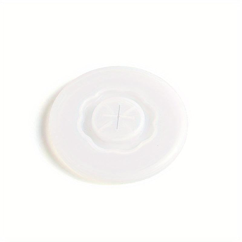 Silicone Cup Lid Glass Drink Cover with Straw Hole