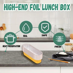 30pcs Aluminum Foil Pans 200ml Disposable Food Containers Air Fryer Liners