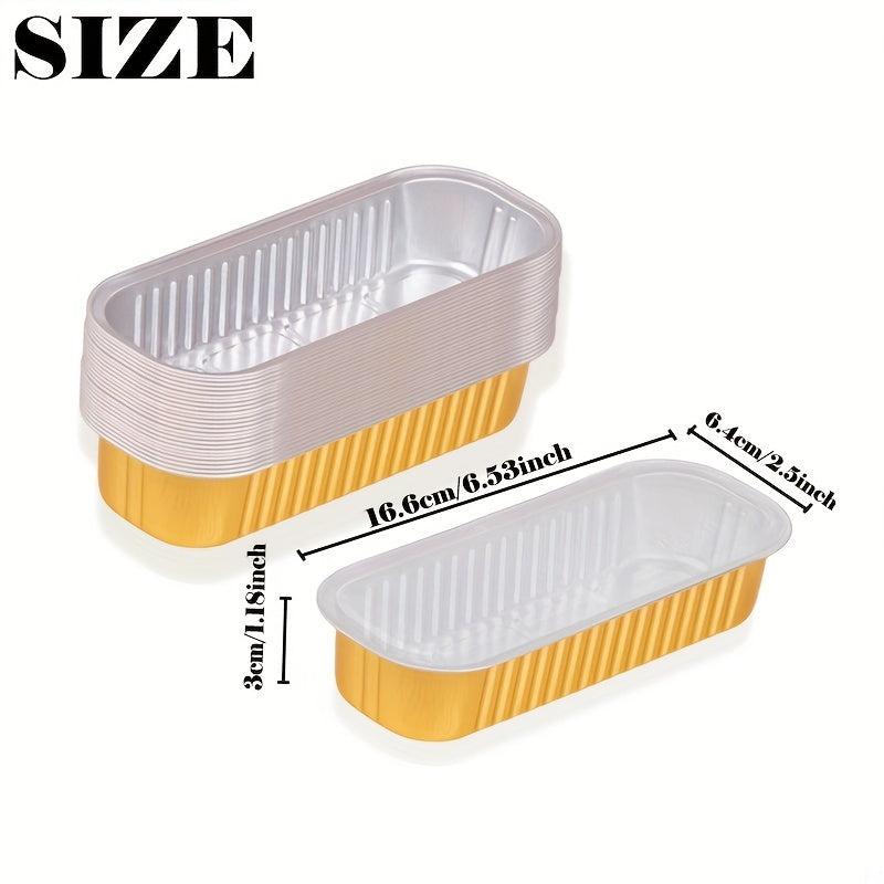 30pcs Aluminum Foil Pans 200ml Disposable Food Containers Air Fryer Liners