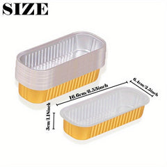 30pcs Aluminum Foil Pans 200ml Disposable Food Containers Air Fryer Liners