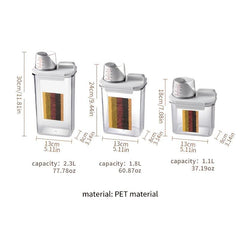 Reusable Plastic Food Storage Box with Lid Clean Grain Container