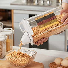 Reusable Plastic Food Storage Box with Lid Clean Grain Container