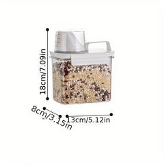 Reusable Plastic Food Storage Box with Lid Clean Grain Container