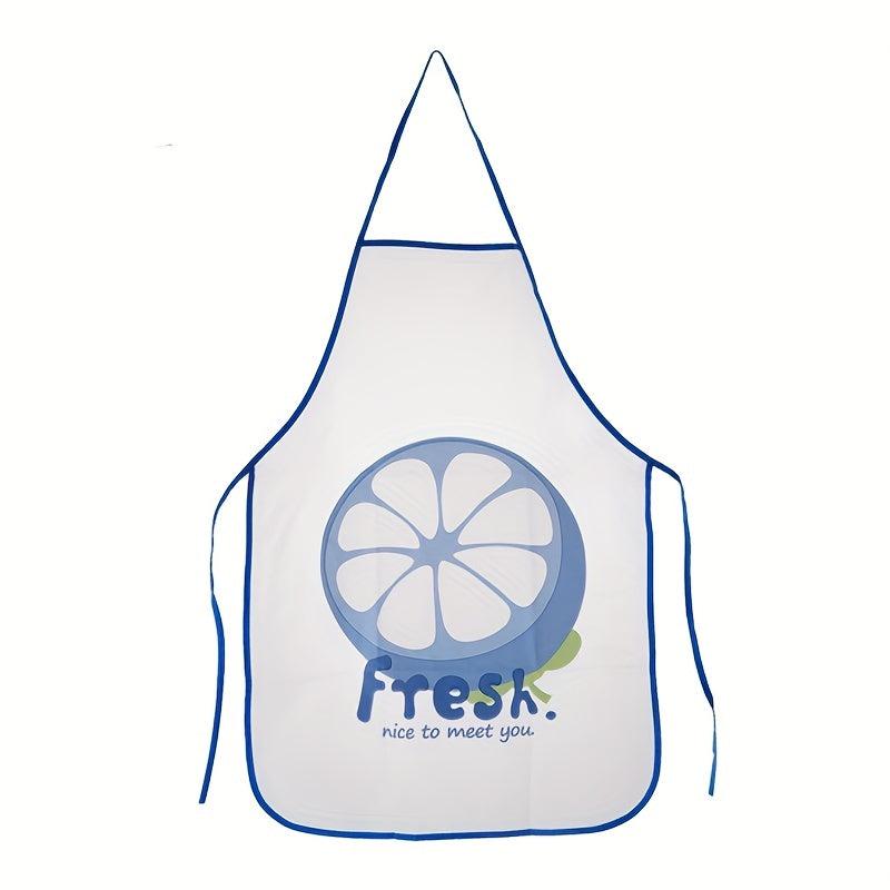 Disposable Waterproof Apron Kitchen Waist Apron Fruit Pattern Cooking Supplies