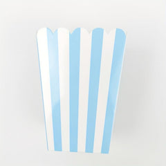 12 Pcs Striped Paper Popcorn Boxes Candy Box Picnic Snacks Boxes