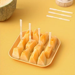 50pcs Bamboo Fruit Forks Cake Dessert Mini Forks For Appetizer Party