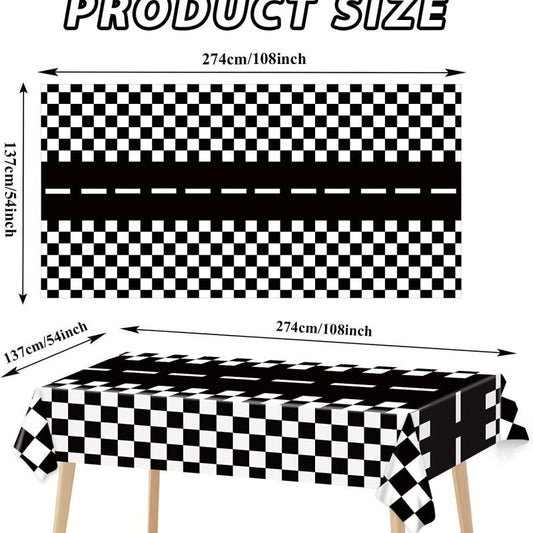 20pcs Racing Cars Theme Party Tableware Set Disposable Trays Tissues Tablecloth