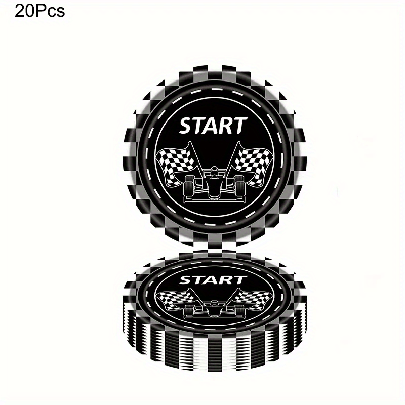 20pcs Racing Cars Theme Party Tableware Set Disposable Trays Tissues Tablecloth