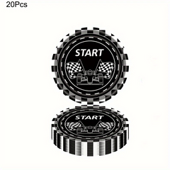 20pcs Racing Cars Theme Party Tableware Set Disposable Trays Tissues Tablecloth