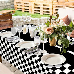 20pcs Racing Cars Theme Party Tableware Set Disposable Trays Tissues Tablecloth