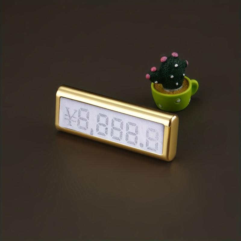 Metal Base Jewelry Number Cube Tags Pop Pricing Sign Display Stand
