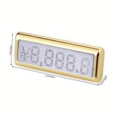 Metal Base Jewelry Number Cube Tags Pop Pricing Sign Display Stand