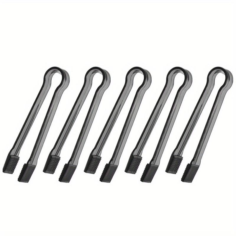 10Pcs Ice Cube Tongs Buffet Serving Sturdy Plastic Kitchen Cooking Tongs
