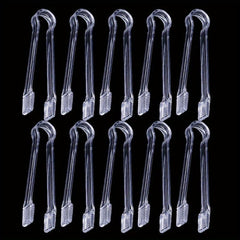 10Pcs Ice Cube Tongs Buffet Serving Sturdy Plastic Kitchen Cooking Tongs