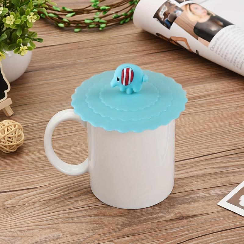 8pcs Silicone Drink Cup Cover Reusable Dustproof Leakproof Cup Cover