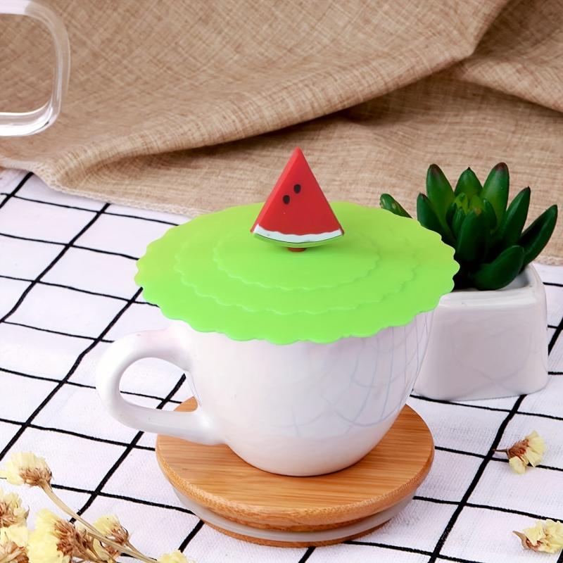 8pcs Silicone Drink Cup Cover Reusable Dustproof Leakproof Cup Cover