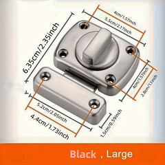 Home Security Door Lock Rotate Bolt Latch Gate Latches Door Slide Lock