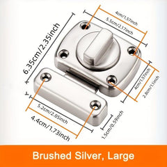 Home Security Door Lock Rotate Bolt Latch Gate Latches Door Slide Lock