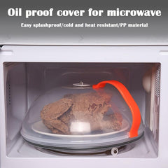 Microwave Oven Splash-proof Cover Hanging Holes