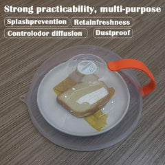 Microwave Oven Splash-proof Cover Hanging Holes