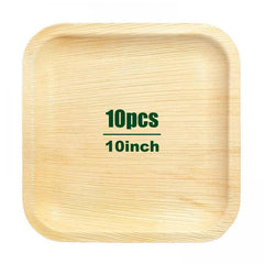Compostable Square Palm Leaf Plate Set - Eco Friendly Bamboo Plates