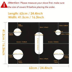 Gas Range Stove Cover Protects Burners Non Stick Liner