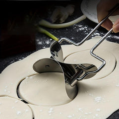 2pcs Stainless Steel Dumpling Skin Maker for Homemade Dumplings and Wontons