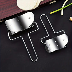 2pcs Stainless Steel Dumpling Skin Maker for Homemade Dumplings and Wontons