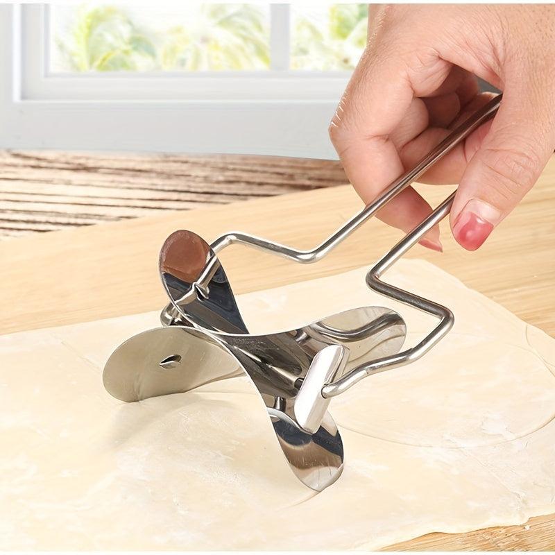 2pcs Stainless Steel Dumpling Skin Maker for Homemade Dumplings and Wontons