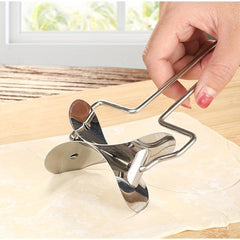 2pcs Stainless Steel Dumpling Skin Maker for Homemade Dumplings and Wontons