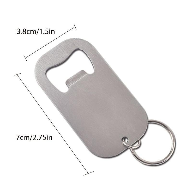Creative Stainless Steel Bottle Opener Keychain