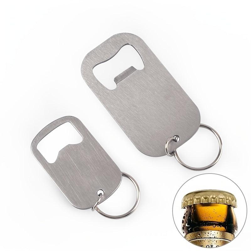Creative Stainless Steel Bottle Opener Keychain