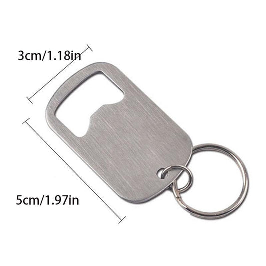 Creative Stainless Steel Bottle Opener Keychain
