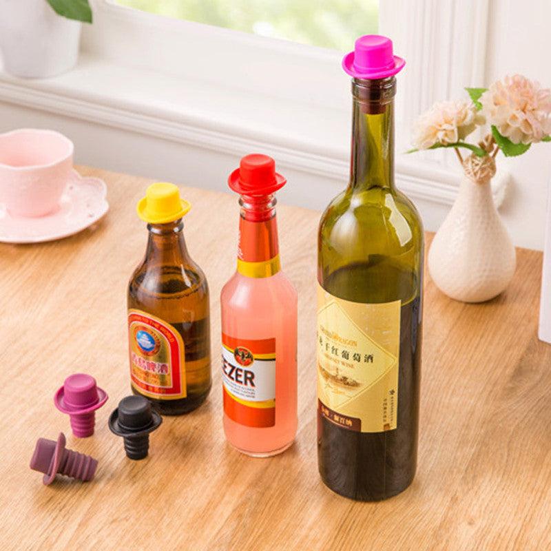 1pc Wine Stopper Silicone Bottle Stopper For Bottles Cap Wine Cork