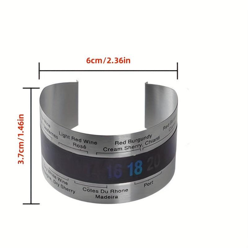 Stainless Steel Wine Bracelet Thermometer for Red Wine Beer Homebrewing