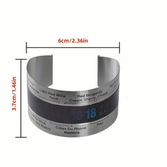 Stainless Steel Wine Bracelet Thermometer for Red Wine Beer Homebrewing