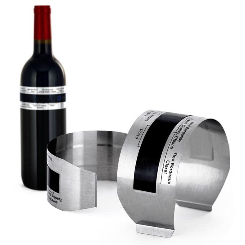Stainless Steel Wine Bracelet Thermometer for Red Wine Beer Homebrewing