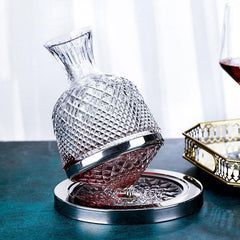 Glass Wine Decanter Tumbler Dispenser Crystal Glass Wine Aerator Mirror Jug