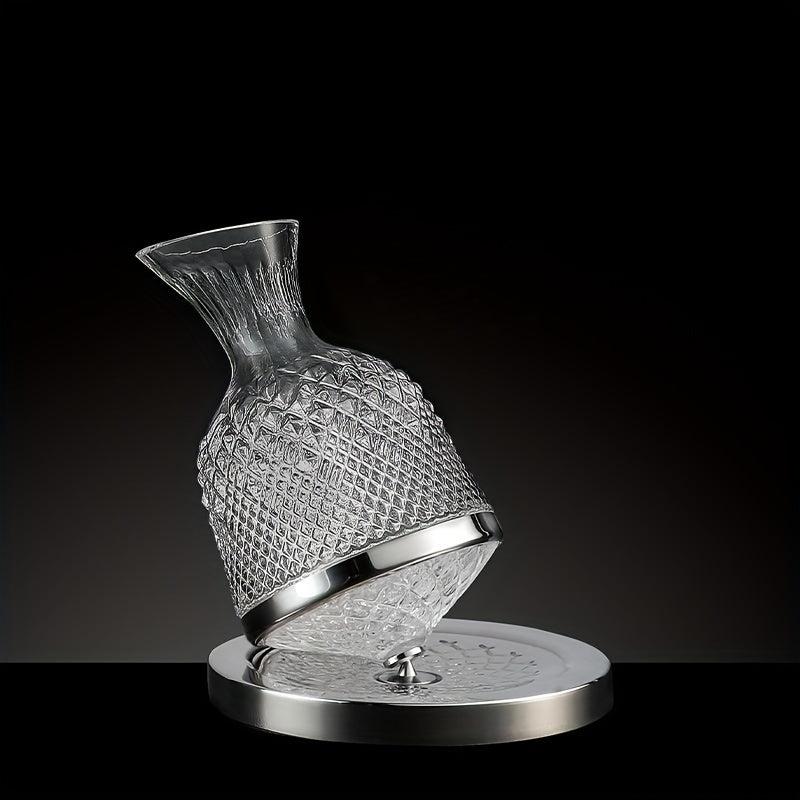 Glass Wine Decanter Tumbler Dispenser Crystal Glass Wine Aerator Mirror Jug