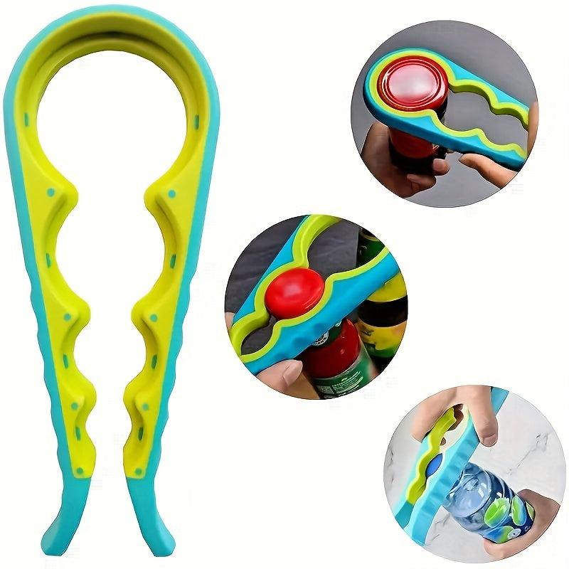 Non Slip 4-in-1 Bottle Cap Opener for Quick Can & Bottle Opening