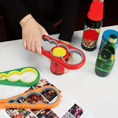 Non Slip 4-in-1 Bottle Cap Opener for Quick Can & Bottle Opening