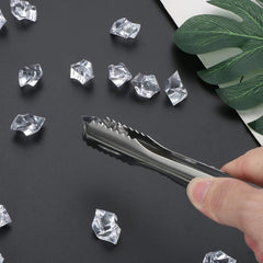 Stainless Steel Ice Cube Bartender Ice Clip 6in Barbecue Sugar Cube Clip