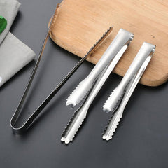 Stainless Steel Ice Cube Bartender Ice Clip 6in Barbecue Sugar Cube Clip