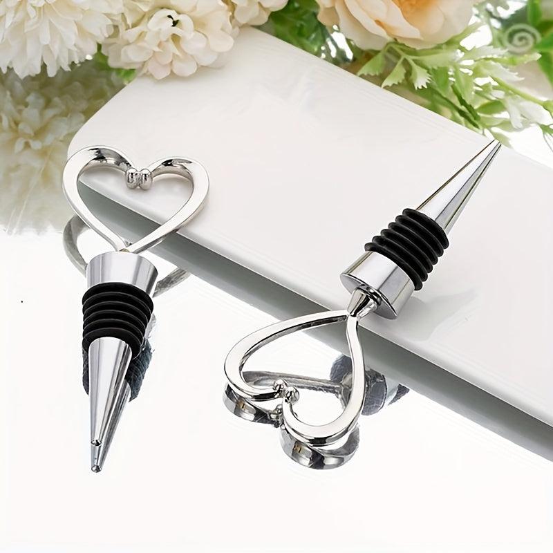 Heart Shaped Wine Stopper Reusable Plastic Love Bottle Stopper Wine Saver