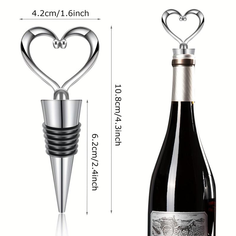 Heart Shaped Wine Stopper Reusable Plastic Love Bottle Stopper Wine Saver
